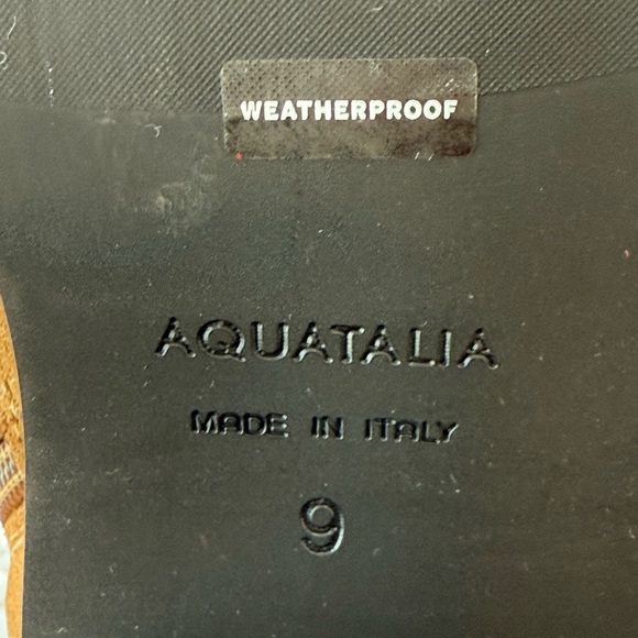 Aquatalia Bellamy Suede Weatherproof Boots Tan Size 9 - Picture 11 of 12